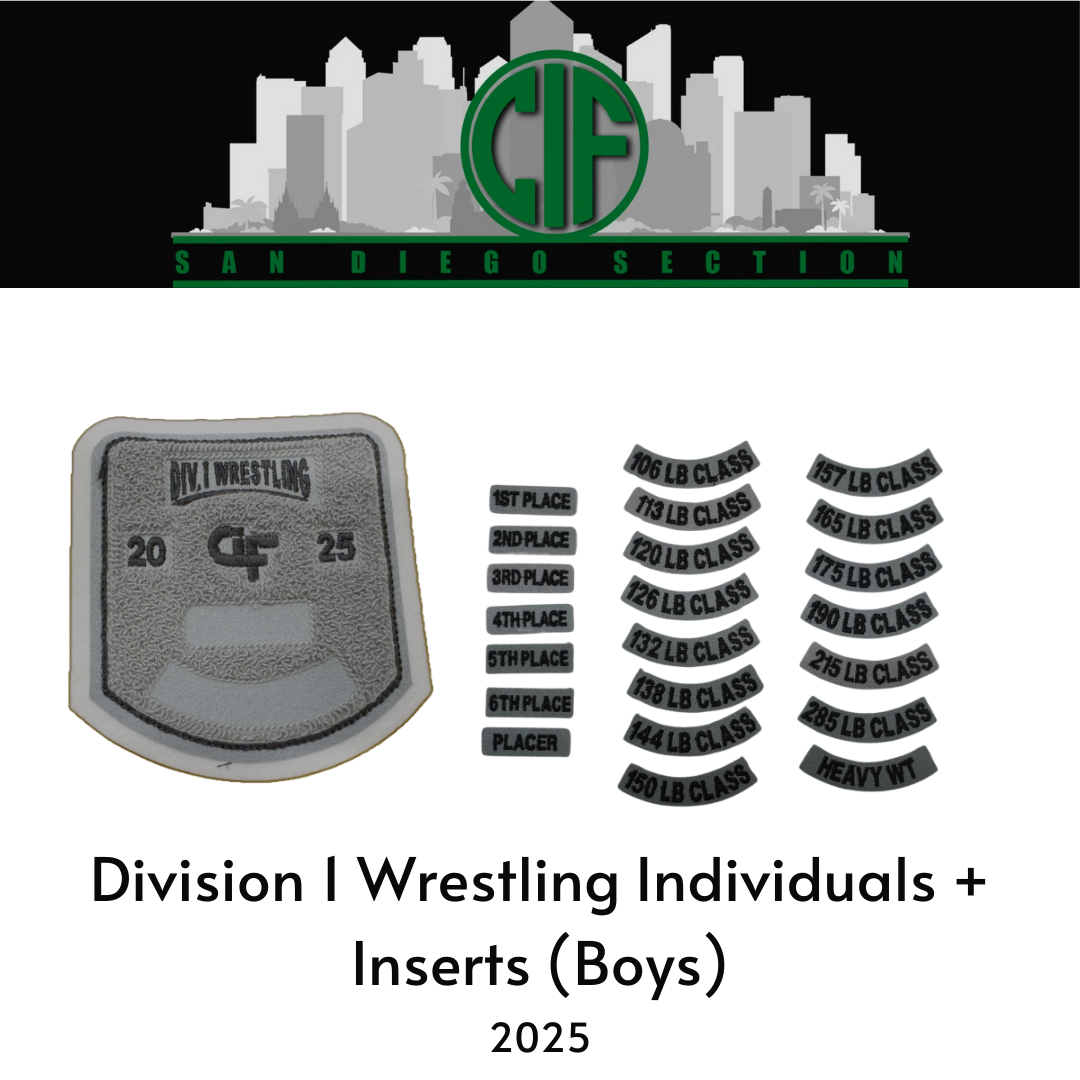 Boys Wrestling Division 1 Individual + Inserts (Boys) 2025