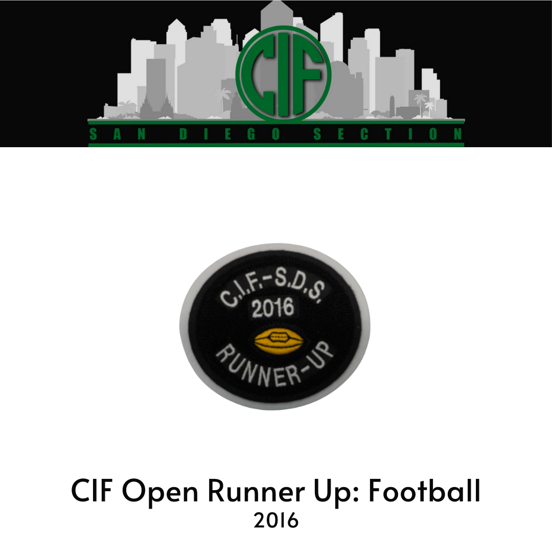 CIF Open Runner Up: Football 2016