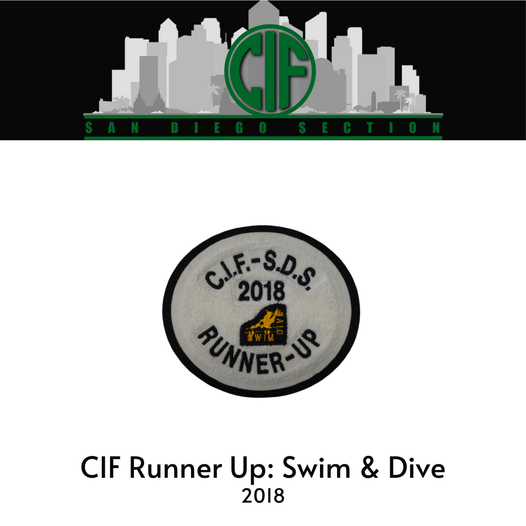 CIF Runner Up: Swim & Dive 2018