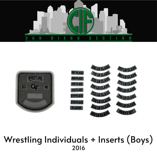 Wrestling Individuals + Inserts (Boys) 2016