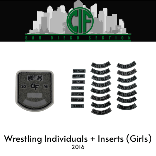 Wrestling Individuals + Inserts (Girls) 2016