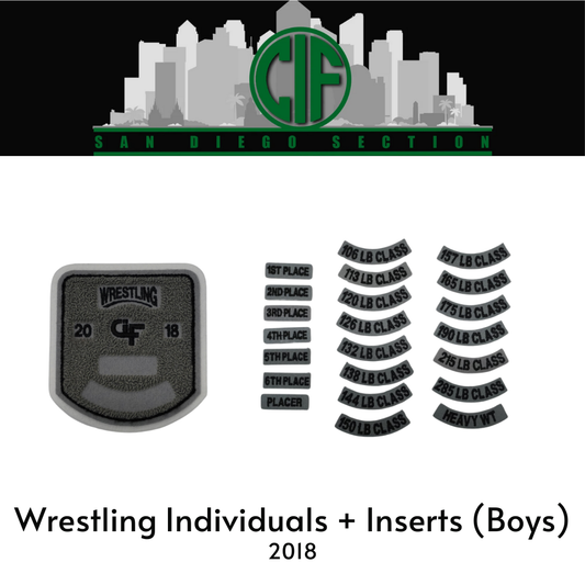 Wrestling Individuals + Inserts (Boys) 2018