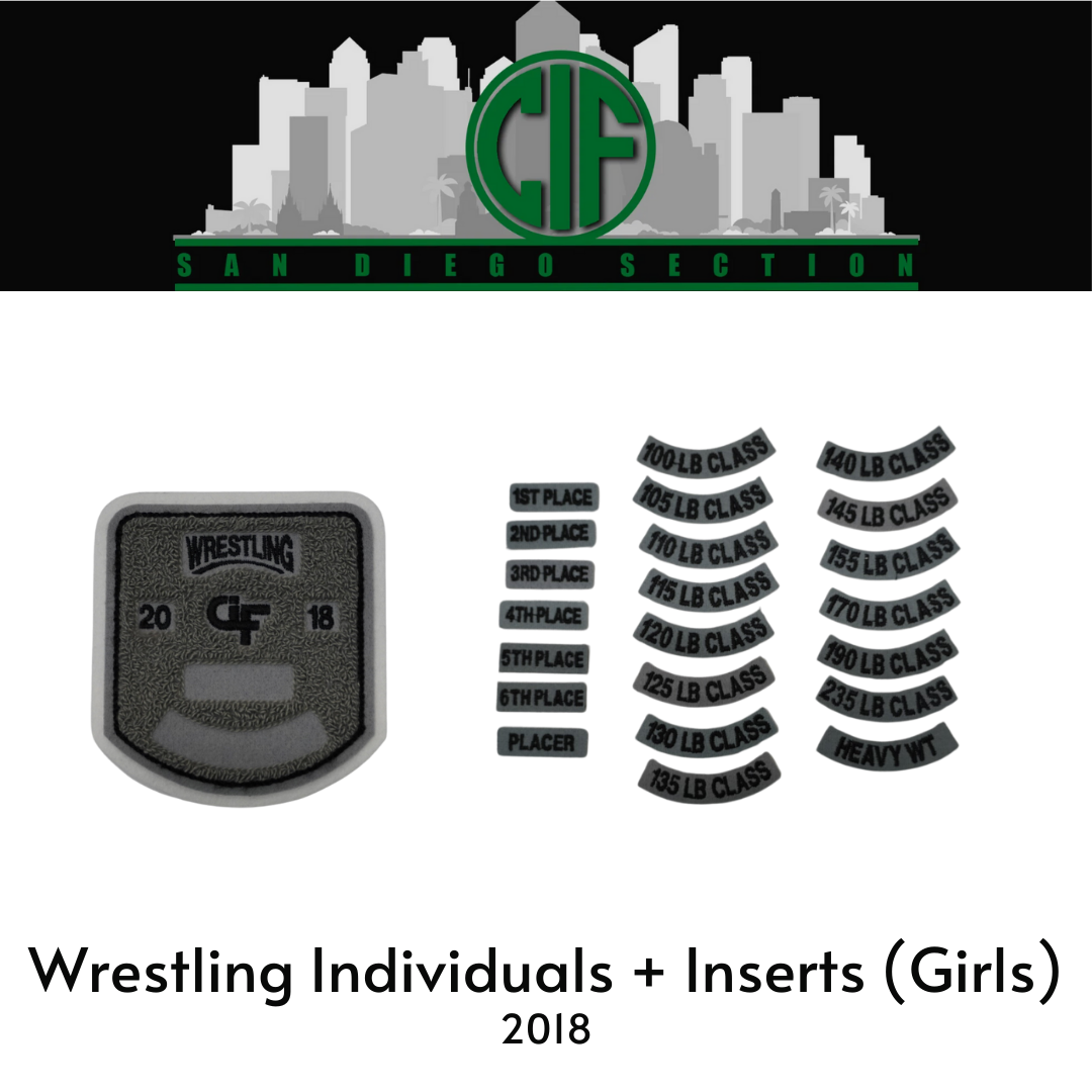 Wrestling Individuals + Inserts (Girls) 2018