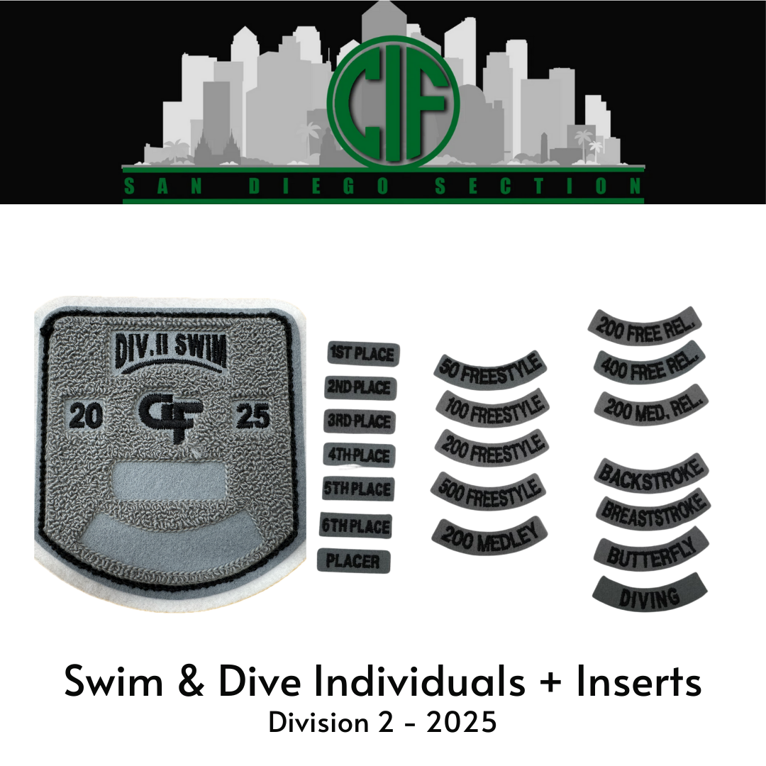 Swim & Dive Individuals - Division 2 + Inserts 2025