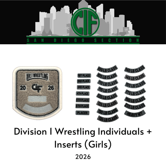 Girls Division 1 Wrestling Individuals + Inserts (Girls) 2026