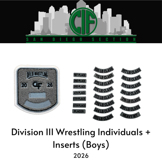 Boys Wrestling Division 3 Individual + Inserts (Boys) 2026