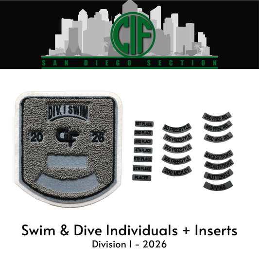 Swim & Dive Individuals - Division 1 + Inserts 2026