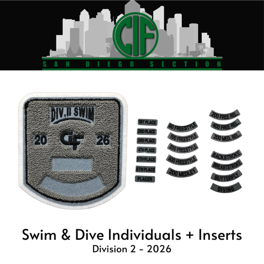 Swim & Dive Individuals - Division 2 + Inserts 2026